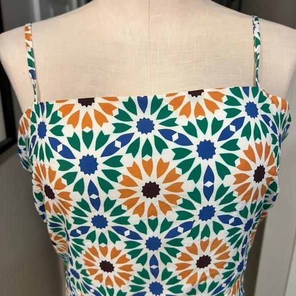 SAM EDELMAN New floral sheath spaghetti strap summer mini dress - Picture 4 of 16